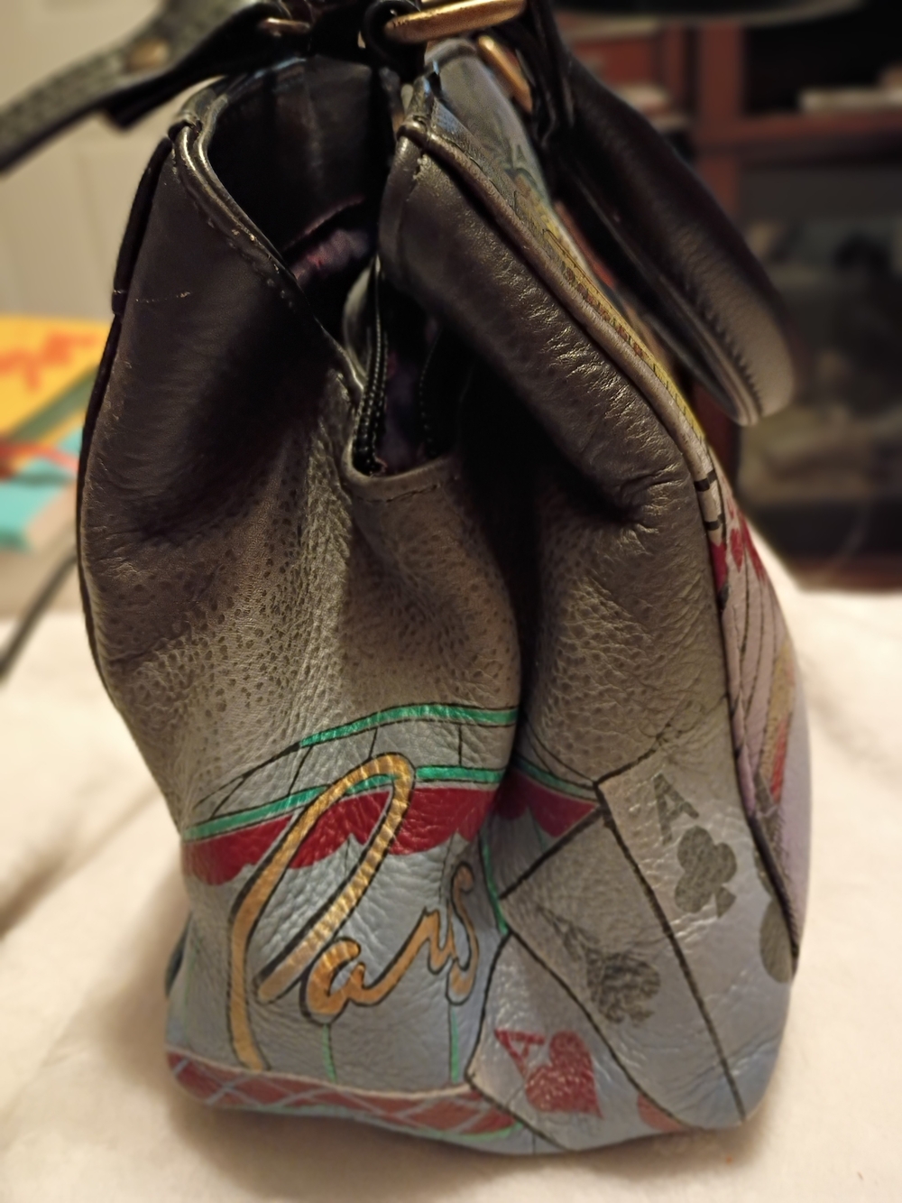 Anuschka Black Gradient 'Las Vegas 777' Crossbody Bag - Picture 3 of 10